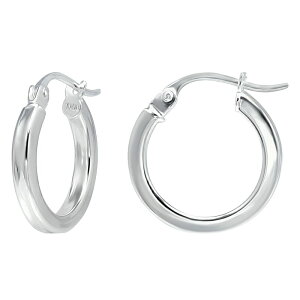 Aleure Precioso ���f�B�[�X �A�N�Z�T���[ �s�A�X�E�C�������O Aleure Precioso Sterling Silver Square Tube Hoop Earringsterling Silver �V���o�[