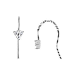 yz v[Y fB[X sAXECO ANZT[ PRIMROSE Sterling Silver Triple Cubic Zirconia Drop Earrings Sterling Clear