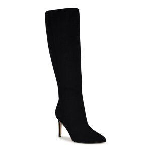 yz iCEFXg fB[X u[cECu[c V[Y Nine West Richy Women's Leather Knee-High Boots Black Suede