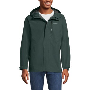 yz YGh Y WPbgEu] AE^[ Men's Lands' End Waterproof Hooded Packable Rain Jacket Evening Forest