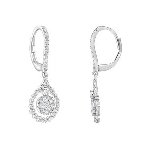 �A���u�����f�b�h ���f�B�[�X �A�N�Z�T���[ �s�A�X�E�C�������O Unbranded 10k White Gold 1 Carat.W. Diamondrop Earrings 10k White Gold �z���C�g
