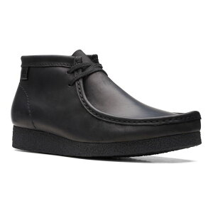N[NX Y V[Y u[cECu[c U[ ClarksR Shacre Men's Leather Chukka Boots Black ubN