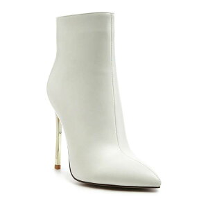 �����h�����O ���f�B�[�X �V���[�Y �u�[�c�E���C���u�[�c �A���N�� �q�[�� London Rag Siren Women's Heeled Ankle Boots White �z���C�g