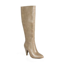【送料無料】 ロンドンラグ レディース ブーツ・レインブーツ シューズ London Rag Rum Rolls Women's Heeled Boots Beige