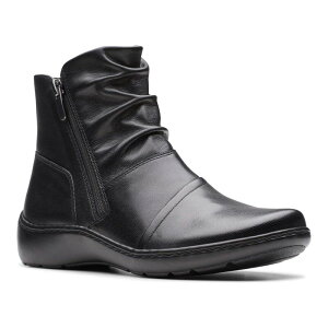 N[NX fB[X V[Y u[cECu[c U[ ClarksR Cora Pace Women's Leather Boots Black ubN