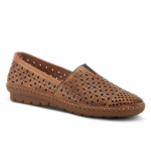 yz XvOXebv fB[X T_ V[Y Spring Step Oralis Women's Slip-On Shoes Brown