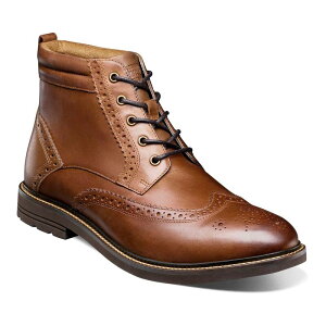 �m���u�b�V�� �����Y �V���[�Y �u�[�c�E���C���u�[�c �E�B���O�`�b�v ���[�X Nunn BushR Odell II Men's Wingtip Lace-Up Boots Tan Multi �^��