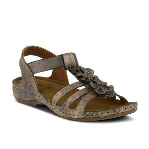 �X�v�����O�X�e�b�v ���f�B�[�X �V���[�Y �T���_�� Flexus by Spring Step Adede Women'slingback Sandals Pewter �s���[�^�[