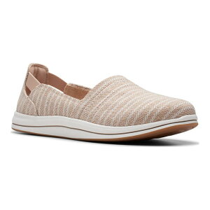 yz N[NX fB[X T_ V[Y ClarksR Cloudsteppers Breeze Step II Women's Slip-On Shoes Sand Stripe