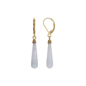 1928 ���f�B�[�X �A�N�Z�T���[ �s�A�X�E�C�������O 1928 Gold Tone Stone Linear Drop Earrings Blue �u���[