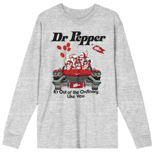 yz CZX LN^[ Y TVc gbvX Men's Dr. Pepper Its Out Of The Ordinary Graphic Tee Gray