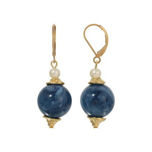 1928 fB[X ANZT[ sAXECO 1928 Marbled Beadrop Earrings Blue u[
