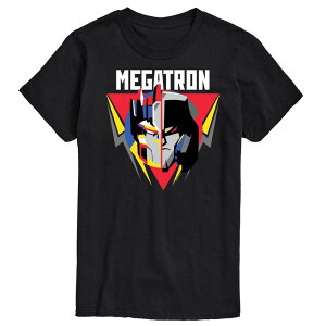 yz CZX LN^[ Y TVc gbvX Men's Transformers Megatron Badge Graphic Tee Black