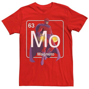 yz }[x Y TVc gbvX Men's Marvel X-Men Magneto Element Tee Red