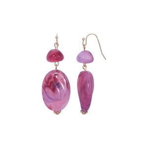 1928 fB[X ANZT[ sAXECO 1928 Gold Tone Purple Drop Earrings Purple p[v