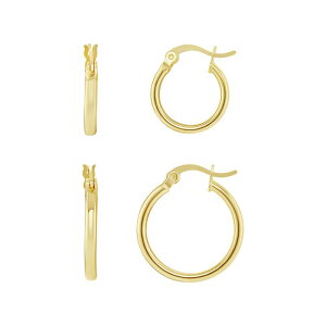 �v�������[�Y ���f�B�[�X �A�N�Z�T���[ �s�A�X�E�C�������O PRIMROSE 15 mm & 20 mm Hoop Earrings Duo Gold Tone �S�[���h