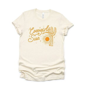 yz Simply Sage Market fB[X TVc gbvX Cowgirls Wanna Have Sun Short Sleeve Graphic Tee Cream