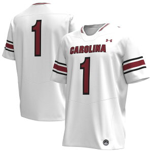 A_[A[}[ Y gbvX TVc W[W[ Men's Under Armour #1 White South Carolina Gamecocks Replica Football Jersey Scr White zCg