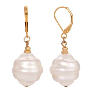 yz 1928 fB[X sAXECO ANZT[ 1928 Gold Tone Simulated Pearl Textured Drop Earrings White