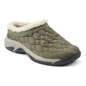 yz C[W[Xsbg fB[X T_ V[Y Easy Spirit Wimmy Faux-Fur Trim Women's Slip-On Mules Olive Green