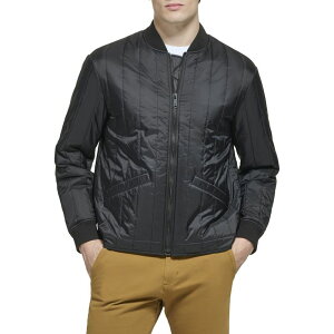 yz hbJ[Y Y WPbgEu] AE^[ Men's DockersR Bomber Jacket with Vertical Quilting Black
