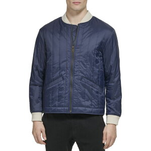 yz hbJ[Y Y WPbgEu] AE^[ Men's DockersR Bomber Jacket with Vertical Quilting Navy