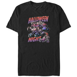 �A�j���L�����N�^�[ �����Y �g�b�v�X T�V���c �O���t�B�b�N Licensed Character Men's Transformers Evergreen Halloweenight Graphic Tee Black �u���b�N