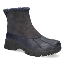 イージーストリート レディース シューズ ブーツ・レインブーツ Easy Street Yuka Easy Works Women'slip Resistant Waterproof Boots Navy ネイビー