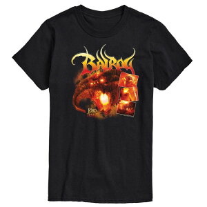 �A�j���L�����N�^�[ �����Y �g�b�v�X T�V���c �O���t�B�b�N Licensed Character Men's The Lord Of The Rings Balrog 90s Graphic Tee Black �u���b�N