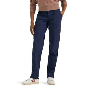 ���[ ���f�B�[�X �{�g���X �J�W���A���p���c Women's LeeR Ultra Lux Comfort with Flex-To-Go Straight-Leg Utility Pants Mood Indigo �C���f�B�S