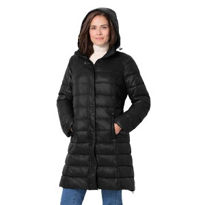 yz E[} EBYC fB[X WPbgEu] AE^[ Woman Within Women's Plus Size Long Packable Puffer Jacket Black