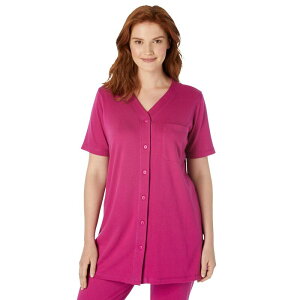 �E�[�}�� �E�B�Y�C�� ���f�B�[�X �g�b�v�X T�V���c �v���X�T�C�Y ���� Woman Within Women's Plusize 7-day Short-sleeve Baseball Tunic Raspberry