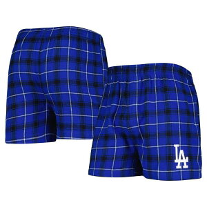 yz Aufbh Y {NT[pc A_[EFA Men's Concepts Sport Royal/Black Los Angeles Dodgers Ledger Flannel Boxers Lad Blue