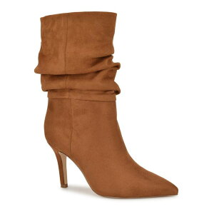 yz iCEFXg fB[X u[cECu[c V[Y Nine West Slouch Women's Pointy Toe Stiletto Heel Dress Booties Cognac