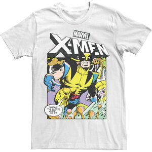 yz CZX LN^[ Y TVc gbvX Men's Marvel X-Men C Strip Wolverine Comic Tee White