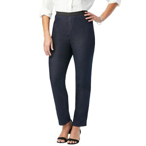 �W�F�V�J�����h�� ���f�B�[�X �{�g���X �f�j���p���c �v���X�T�C�Y �g�[�� Jessica London Women's Plusize Tall Stretch Denim Straight-leg Jegging Indigo �C���f�B�S