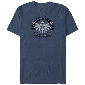 �A�j���L�����N�^�[ �����Y �g�b�v�X T�V���c �g�[�� �O���t�B�b�N Licensed Character Big & Tall Nintendo The Legend Of Zelda Hyrule Kingdom Graphic Tee Navy Heather �w�U�[