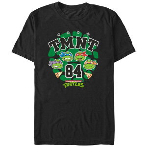 �j�R���f�I�� �����Y �g�b�v�X T�V���c �g�[�� �O���t�B�b�N Big & Tall Nickelodeon Teenage Mutant Ninja Turtles Patches Graphic Tee Black �u���b�N