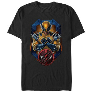 }[x Y gbvX TVc OtBbN Men's Marvel Deadpool And Wolverine Main X-Men Graphic Tee Black ubN