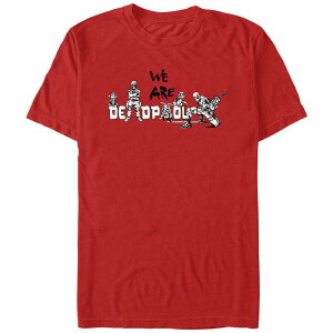 }[x Y gbvX TVc OtBbN Men's Marvel Deadpool And Wolverine We Are All Deadpool Graphic Tee Red bh