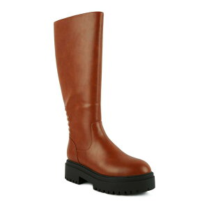 �����h�����O ���f�B�[�X �V���[�Y �u�[�c�E���C���u�[�c London Rag Axle Women's Knee-High Boots Tan �^��