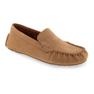 GA\[Y fB[X V[Y Xb|E[t@[ U[ Aerosoles Coby Women's Leather Loafers Camel Pebbled Nubuck L