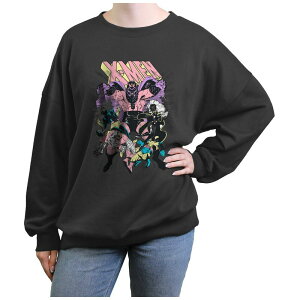 yz }[x fB[X TVc gbvX Juniors' X-Men Magneto Controls Graphic Fleece Pullover Charcoal