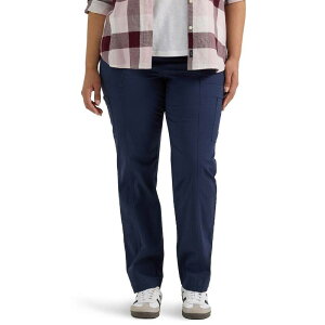 ���[ ���f�B�[�X �{�g���X �J�W���A���p���c �v���X�T�C�Y Plusize LeeR Ultra Lux Comfort with Flex-To-Go Utility Pants Mood Indigo �C���f�B�S