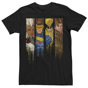 yz CZX LN^[ Y TVc gbvX Men's Marvel X-Men Classic Team Drip Panels Tee Black