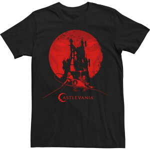 yz CZX LN^[ Y TVc gbvX Men's Castlevania Moon Eyes Anime Poster Group Shot Tee Black