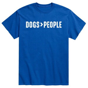 yz CZX LN^[ Y TVc gbvX Men's Dogs Greater Than People Tee Blue