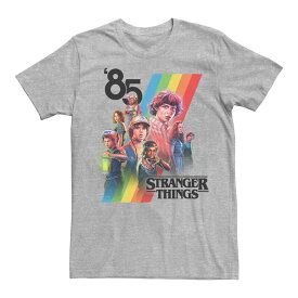【送料無料】 ライセンス キャラクター メンズ Tシャツ トップス Men's Stranger Things 85 Logo Graphic Tee Athletic Heather
