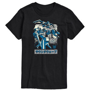 �A�j���L�����N�^�[ �����Y �g�b�v�X T�V���c �O���t�B�b�N Licensed Character Men's Transformersoundwave Graphic Tee Black �u���b�N