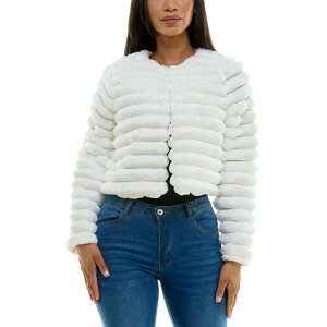 �j�i���I�i���h ���f�B�[�X �A�E�^�[ �j�b�g�E�Z�[�^�[ Women's Nina Leonard Long Sleeve Faux Fur Bolero Ivory �A�C�{���[